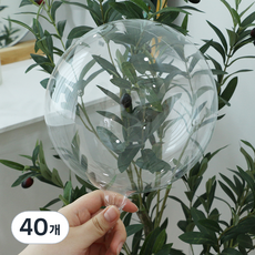 透明PVC泡泡氣球 20cm, 透明, 40個