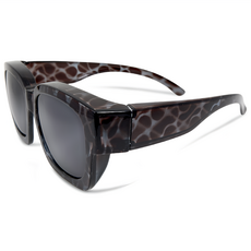 ALEGANT 玄曜星影黑方框全罩外掛式太陽眼鏡 UV400