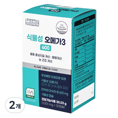 JuyeongNs 植物性Omega-3 600 30g, 2個, 30錠