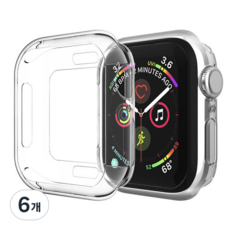 우먼스9999 애플워치 6 / 5 / 4 / 3 / SE 범퍼케이스 40mm, 투명, 6개
