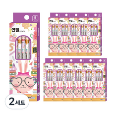 monizoo 鉛筆 B 5支入 x 12組, 紫色, 120個