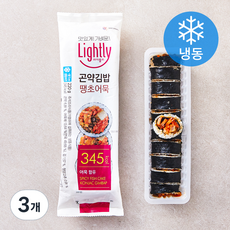 라이틀리 땡초어묵 곤약김밥 (냉동), 220g, 3개