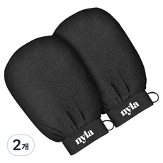 NYLA 電視購物精品去角質手套, 2個, 黑色, 2入