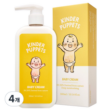Kinder Puppets 幼兒用高保濕乳霜, 300ml, 4個