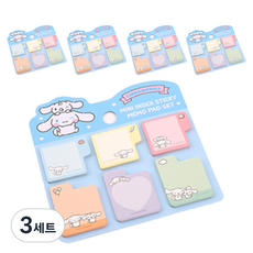 산리오 캐릭터 미니인덱스 점착메모패드 5p 세트 시나모롤, 3세트