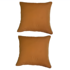 J&N 艾倫素色滾條抱枕 2個, 橘色