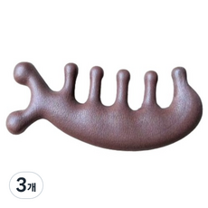 海豚頭皮按摩器, 3個, 單一顏色