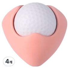 데일리온 시원한 스트레칭 마사지볼, 오렌지, 4개