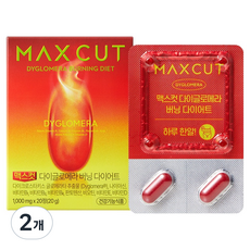 헬스헬퍼 맥스컷 다이글로메라 버닝 다이어트 20g, 2개, 20정