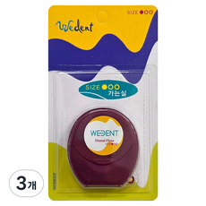 WEDENT 威登 標準細牙線 梅子口味, 3個, 1入