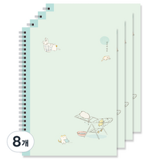 포포팬시 3000 냥이의 하루 연습장, 그린, 8개