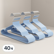 솔브리빙 든든한 코팅 옷걸이 70g, 40개, 블루, 논슬립