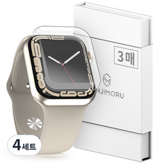 신지모루 애플워치 풀커버 TPU 액정보호필름 3p, 4세트