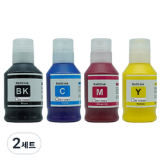 캐논 GI-96 호환 무한 리필 호환 잉크 4종 세트, 검정, 파랑, 빨강, 노랑, 2세트 검정, 파랑, 빨강, 노랑, 2세트