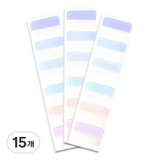 슈퍼쌤 포토카드 정리 파스텔 인덱스스티커, 10개입, 15개