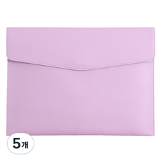 東亞PMS A4文件夾 軟皮手拿包, 5個, 薰衣草紫