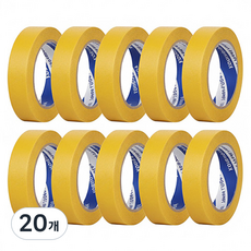 OON 마스킹 테이프 노란색 15mm, 20개
