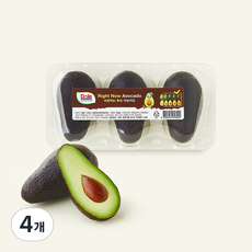Dole 칠레산 Right Now 바로먹는 후숙 아보카도, 500g, 4개