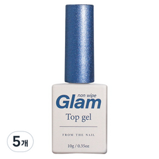 FROM THE NAIL GLAM TOP 凝膠指甲油, 單一顏色, 5個, 10g