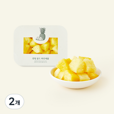 컷팅 골드 파인애플, 500g, 2개