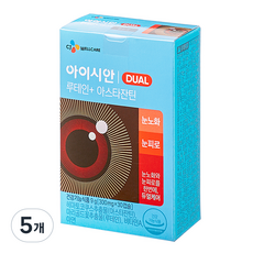 CJ웰케어 아이시안 루테인 아스타잔틴, 30정, 9g, 5개