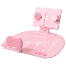 貓太子 坐姿衛士黃金12°五維正姿學習台 PLUS, 雲夢粉, 1個