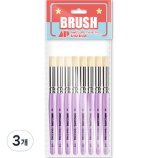 Awesome Painting模板刷子工藝用工藝刷 STC S 10入, 3號, 24個