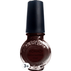 코나드 스폐셜 네일 폴리쉬 S19, 다크 퍼플, 11ml, 3개