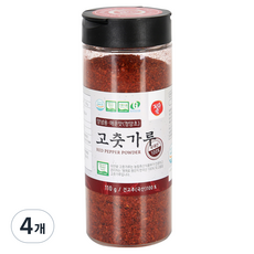 자연애고춧가루 청양 양념용 고춧가루 PET, 4개, 110g