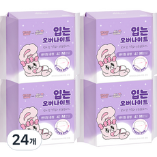 에어퀸 입는오버나이트, 중형, 4개입, 24개
