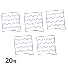 마켓감성 아이디어 옷장 파티션, 그레이, 20개