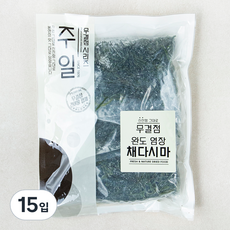 주일 무결점 완도 염장 채다시마, 200g, 15입