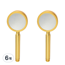 鋁製蓮蓬頭, 6個, 金色(JSH007)