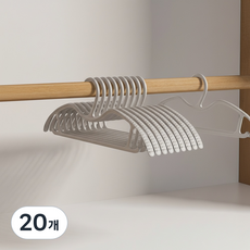 앞날창창 논슬립 어깨 보호 옷걸이 M자형 슬림, 그레이, 20개