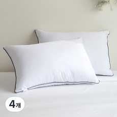 I'm Living 重型木炭線飯店超細纖維枕墊, 白色, 4個