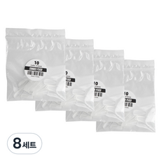 summerpeach Easy Fit梯型美甲片補充包 10號款 50入, 透明, 8套