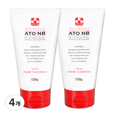 Atoenb 嬰兒泡沫潔面乳, 120g, 4個