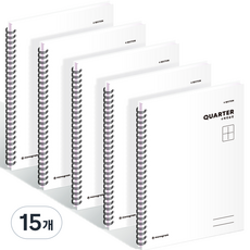 모노그램 1/4 QUARTER 수학 연습장 MG-0139, PURE WHITE, 15개