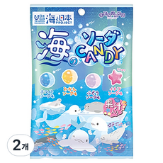 SENJAKU 扇雀飴 海洋蘇打糖 秋冬季節 隨機出貨, 2個, 80g