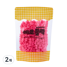 에코블럭 리필 10mm 500p, 진핑크, 2개
