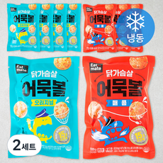 잇메이트 닭가슴살 어묵볼 오리지널 100g x 5팩 + 매콤 100g x 4팩 (냉동), 900g, 2세트
