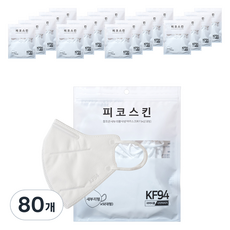 피코스킨 참조은 2D 마스크 KF94 L, 화이트, 80개, 5개입