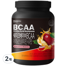 쉐이크베이비 BCAA 아미노산 L 글루타민 사과맛 40p, 400g, 2개