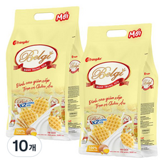 TrangAn 比利時雞蛋奶油鬆餅餅乾, 250g, 10袋