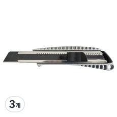 ZETA TOOL 鋁製碳鋼刀片 高級黑色美工刀 Z-8126-1, 3個