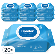 탐사 두꺼워도 물에 잘풀리는 도톰한 비데티슈 피부 저자극 인증, 20팩, 100매, 70g
