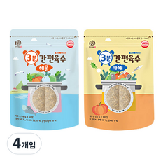 Miznco 3分鐘方便高湯包, 蔬菜口味 + 海鮮口味, 4包