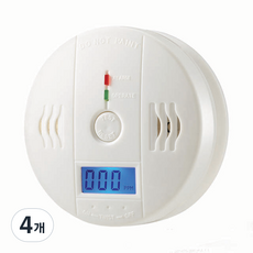 라스고 캠핑용 일산화탄소 온도 감지기 일반형, 4개