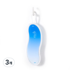 yourb 부탁해 발 글라스 풋 파일 발각질제거기 블루, 1개입, 3개