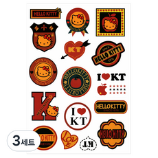 파티복닷컴 로고 여행용 캐리어 스티커 세트 ST-D17, 혼합 색상, 3세트